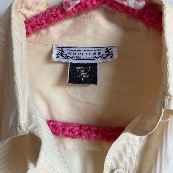 Whistles Ivory Silk Shirt - Picture 1 of 3